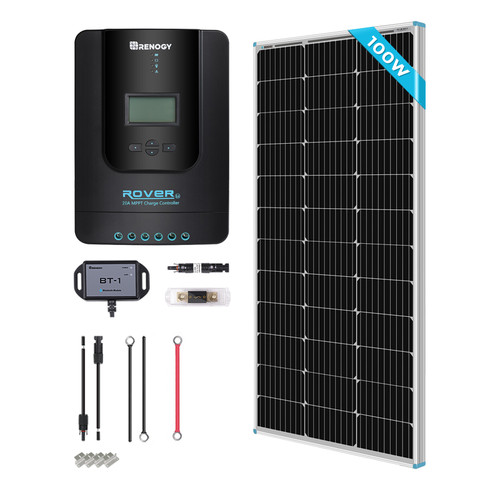 100W Premium Kit with Monocrystalline Solar Panel